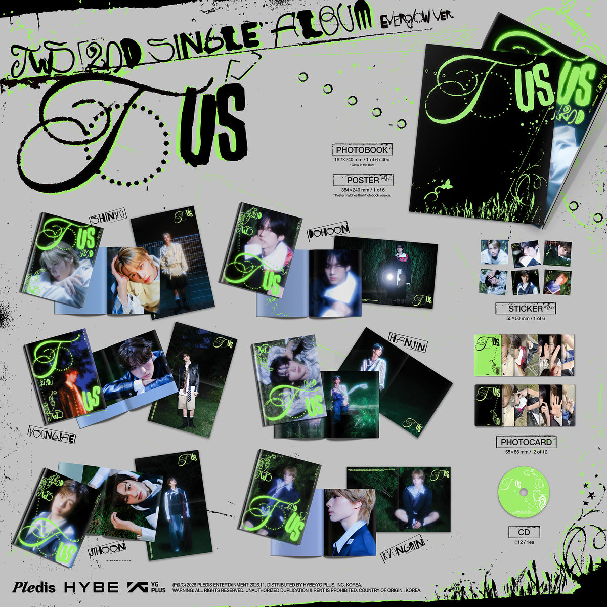(Pre-Order) TWS - TO US - 2nd Single Album (Everglow Ver.)
