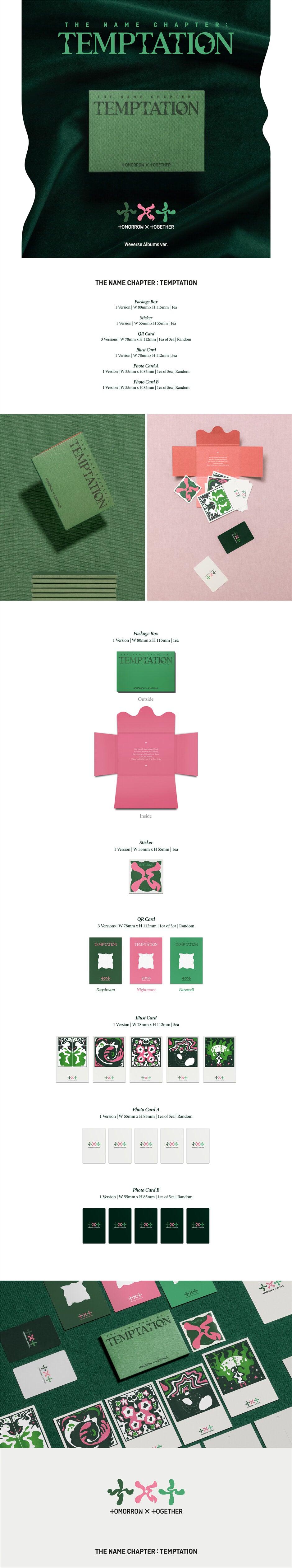 TXT - THE NAME CHAPTER : TEMPTATION - 5th Mini Album (Weverse Albums Ver.)