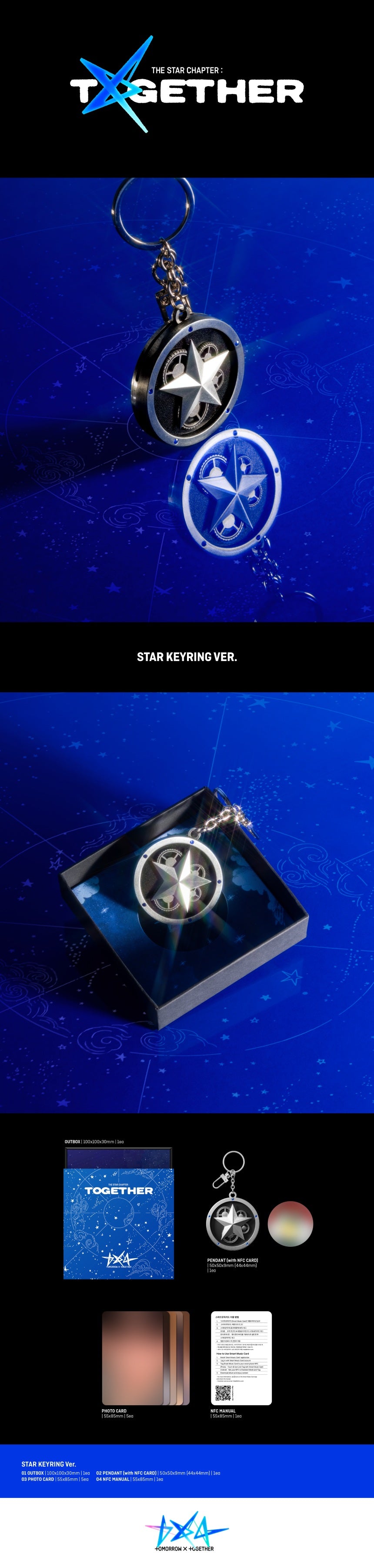 TXT - THE STAR CHAPTER : TOGETHER - Album (Star Keyring Ver.)