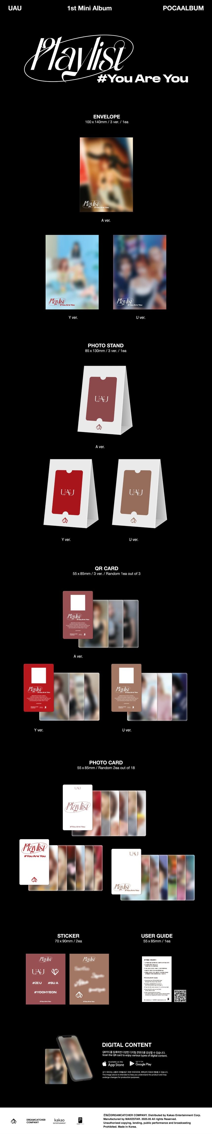 UAU (Dreamcatcher) - Playlist #You Are You - 1st Mini Album (POCA ALBUM Ver.)