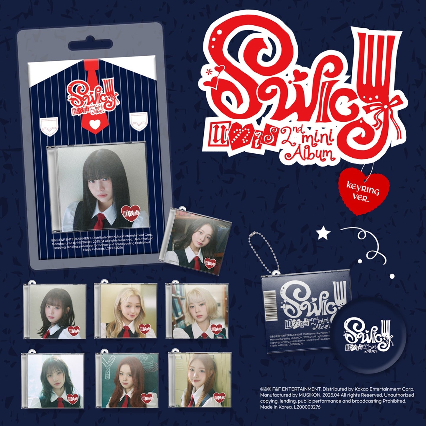 UNIS - SWICY - 2nd Mini Album (Keyring Ver.)
