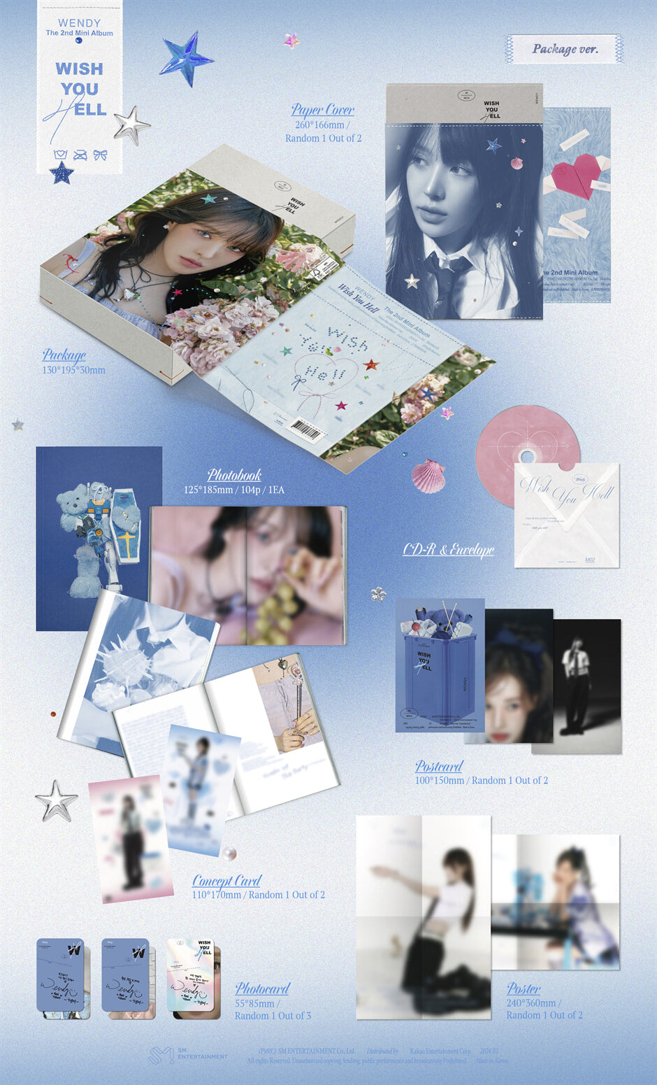 WENDY (Red Velvet) - Wish You Hell - 2nd Mini Album (Package Ver.)