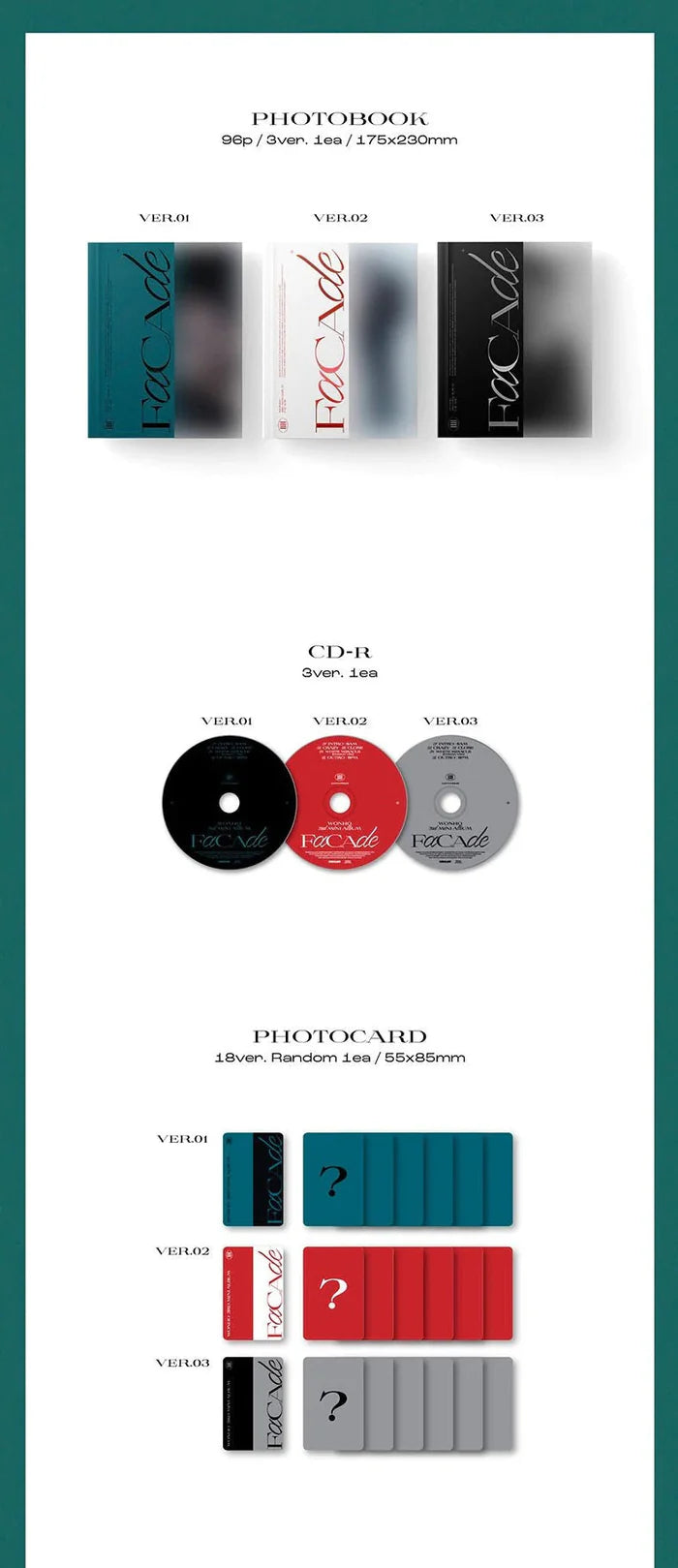 Wonho - FACADE - 3rd Mini Album