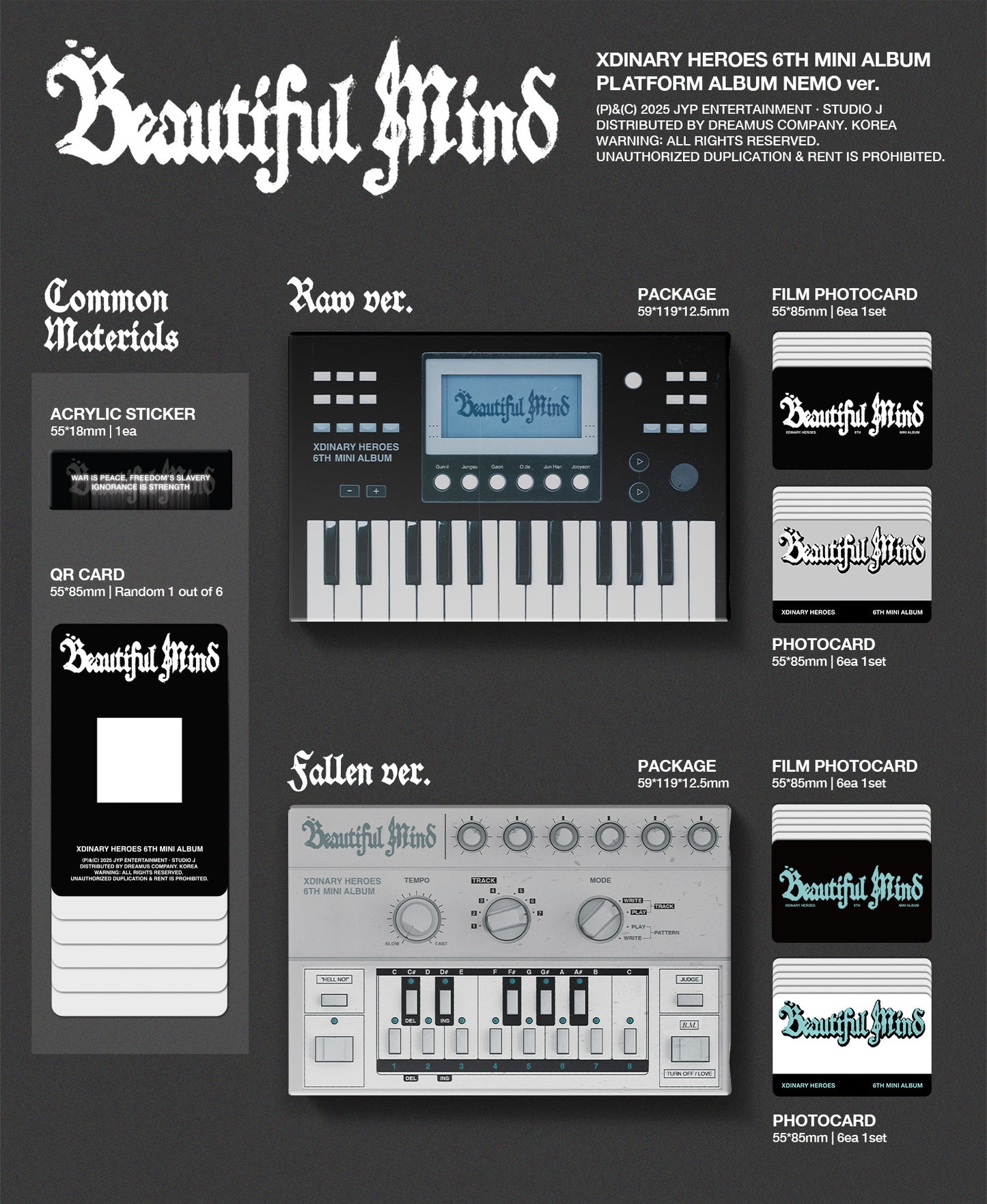 Xdinary Heroes - Beautiful Mind - 6th Mini Album (Platform Ver.)