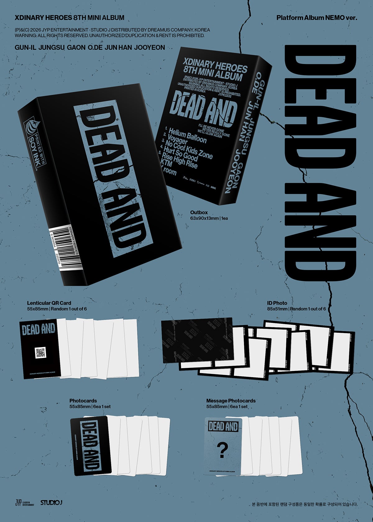 Xdinary Heroes - DEAD AND - 8th Mini Album (Platform Ver.)