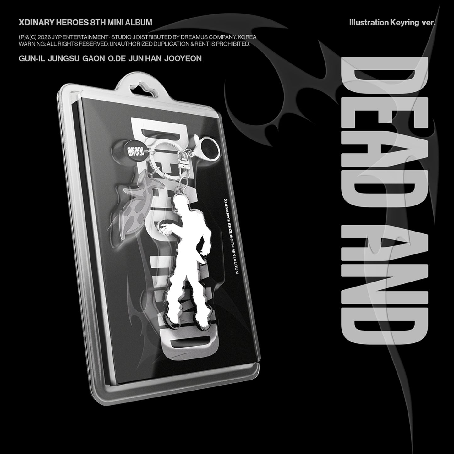 Xdinary Heroes - DEAD AND - 8th Mini Album (Illustration Keyring Ver.)