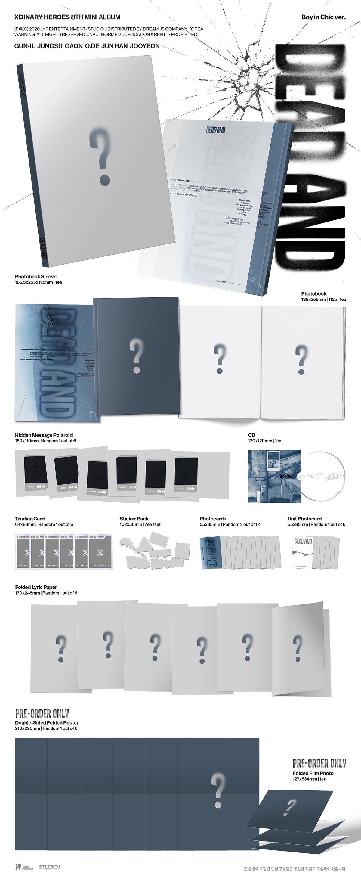 Xdinary Heroes - DEAD AND - 8th Mini Album (Photobook Ver.)