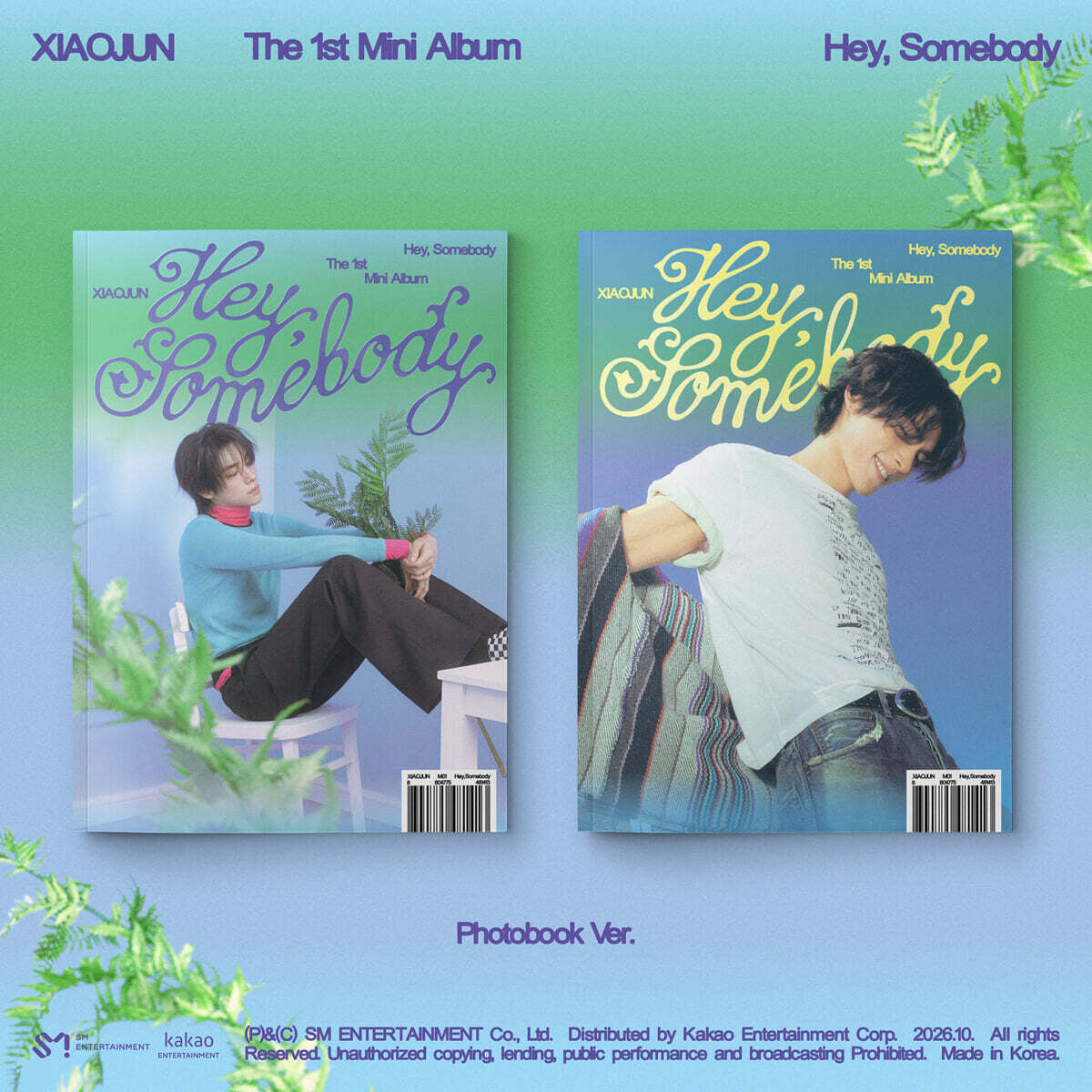(Pre-Order) XIAOJUN (WayV) - Hey, Somebody - 1st Mini Album (Photobook Ver.)