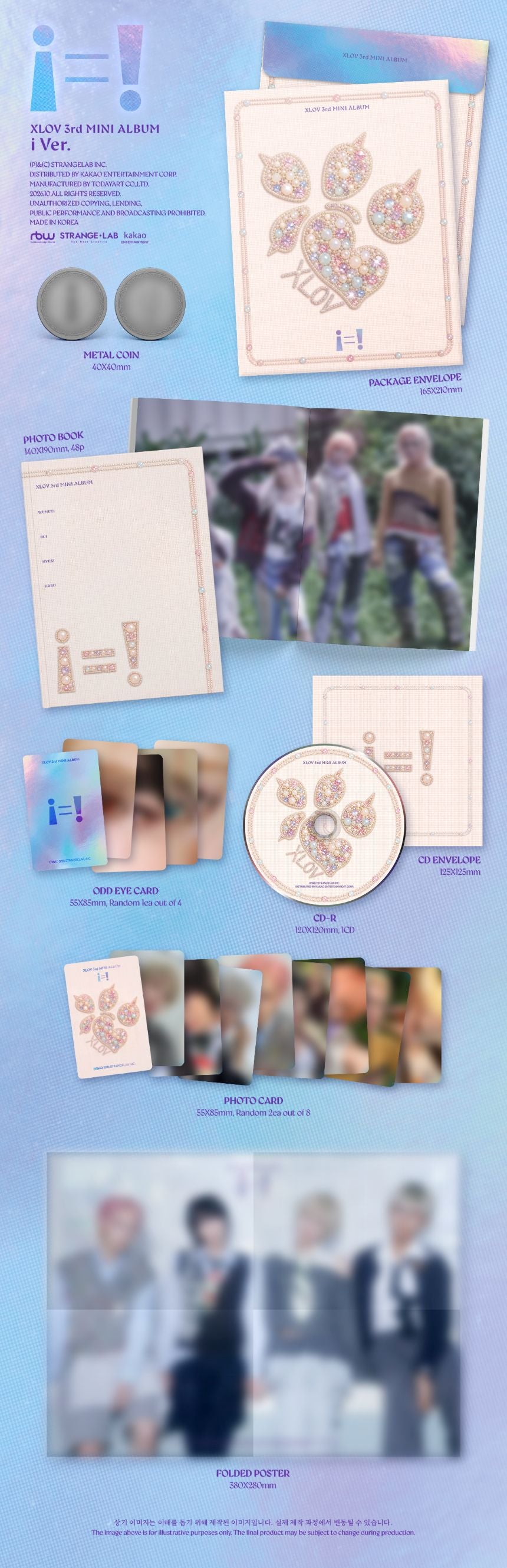 (Pre-Order) XLOV - i=! - 3rd Mini Album (i Ver.)