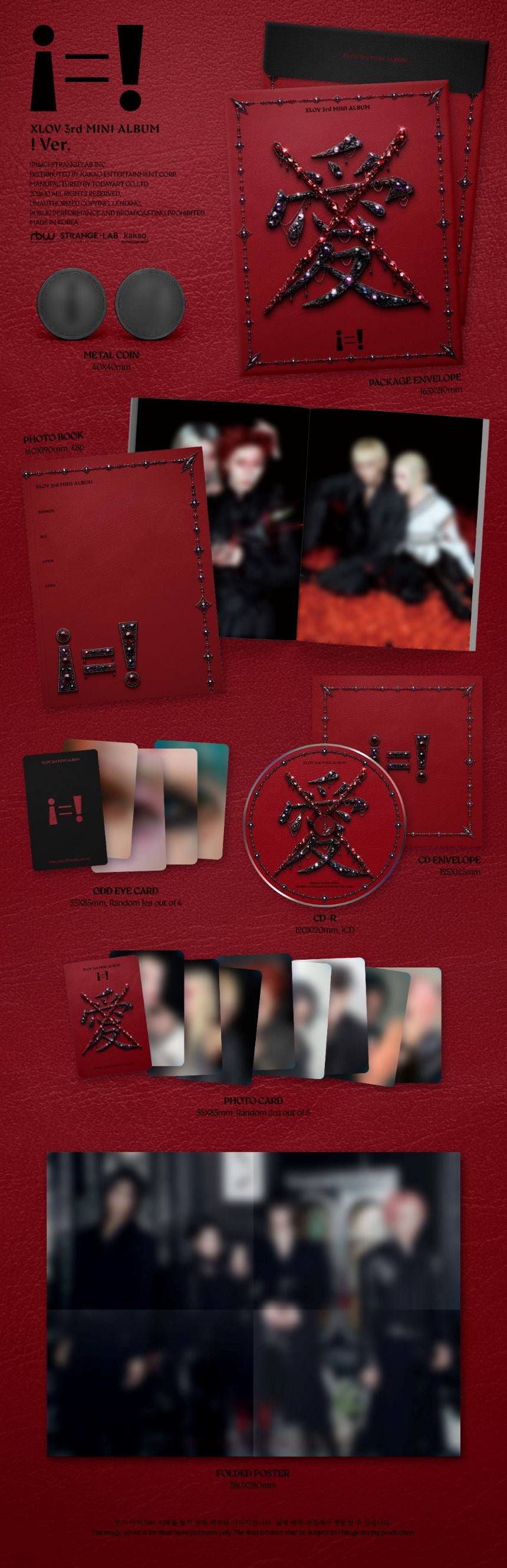 (Pre-Order) XLOV - i=! - 3rd Mini Album (! Ver.)