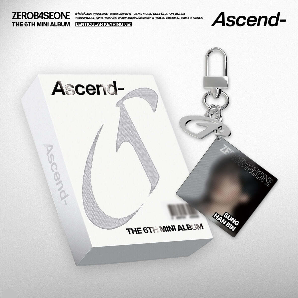(Pre-Order) ZEROBASEONE - Ascend- - 6th Mini Album (Lenticular Keyring Ver.)