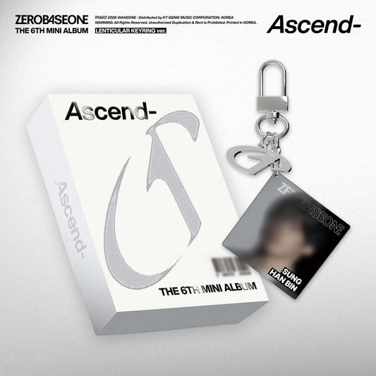 (Pre-Order) ZEROBASEONE - Ascend- - 6th Mini Album (Lenticular Keyring Ver.)