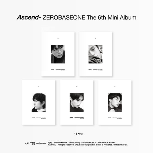 (Pre-Order + POB) ZEROBASEONE - Ascend- - 6th Mini Album (11 Ver.)
