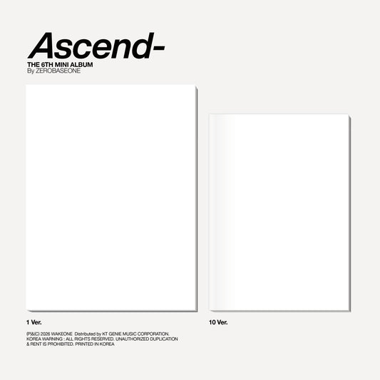 (Pre-Order) ZEROBASEONE - Ascend- - 6th Mini Album (Photobook Ver.)