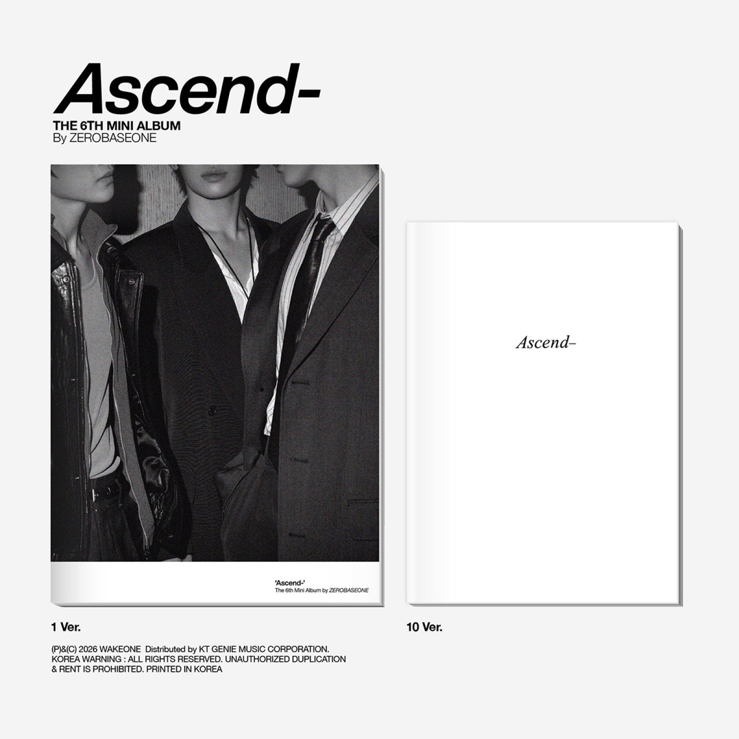 (Pre-Order) ZEROBASEONE - Ascend- - 6th Mini Album (Photobook Ver.)