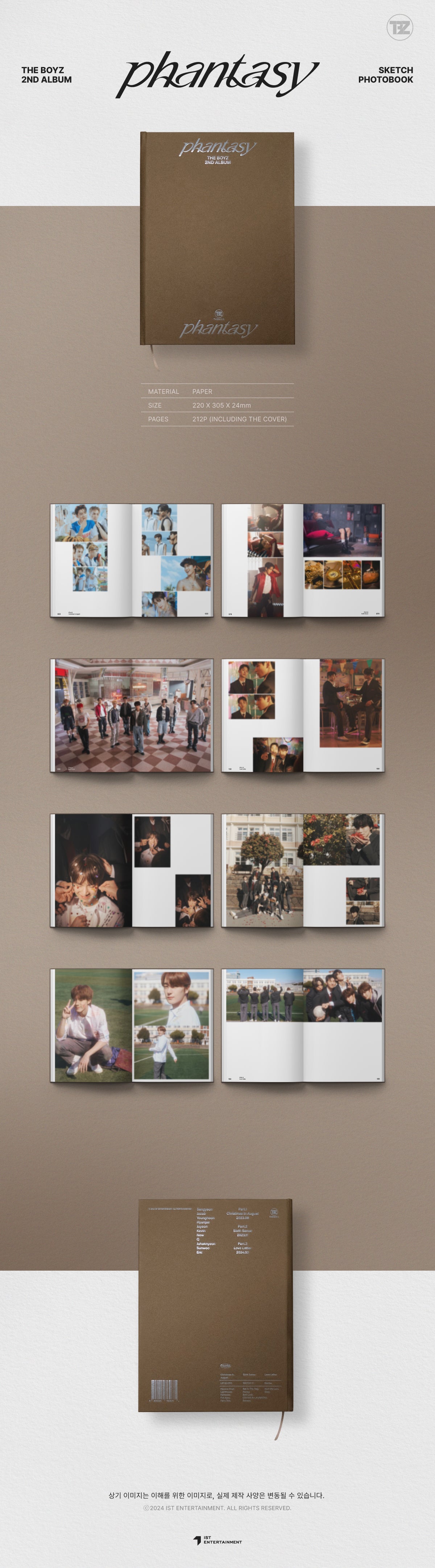 THE BOYZ - 2ND ALBUM PHANTASY - Sketch Photobook