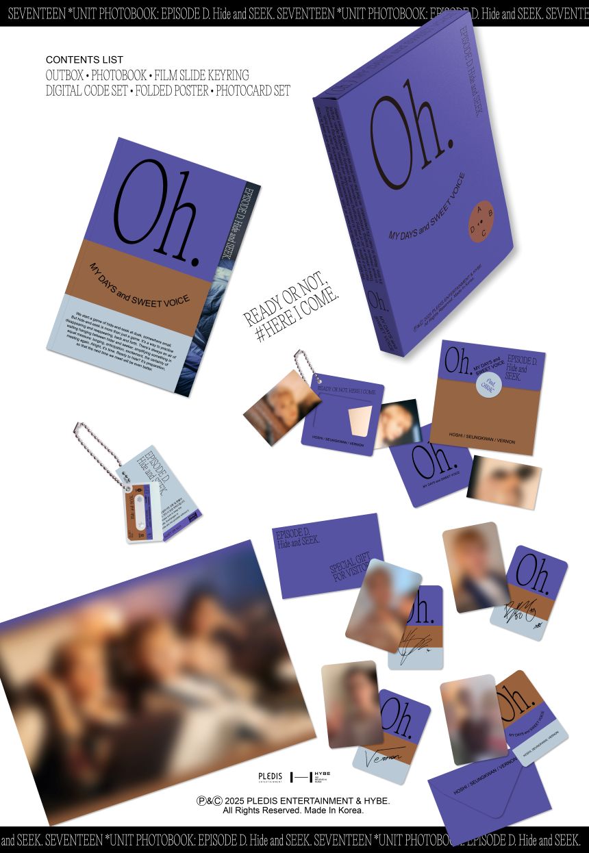 SEVENTEEN - Episode: Oh, My Days and Sweet Voice - Unit Photobook D