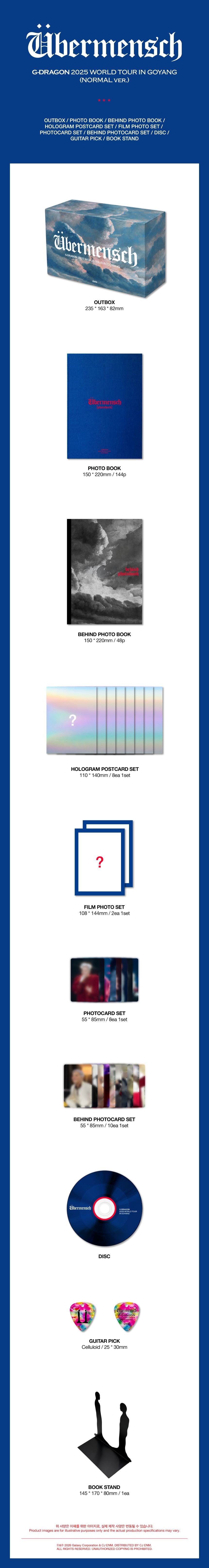 (Pre-Order) G-DRAGON - Übermensch 2025 World Tour in Goyang - DVD (Normal Ver.)