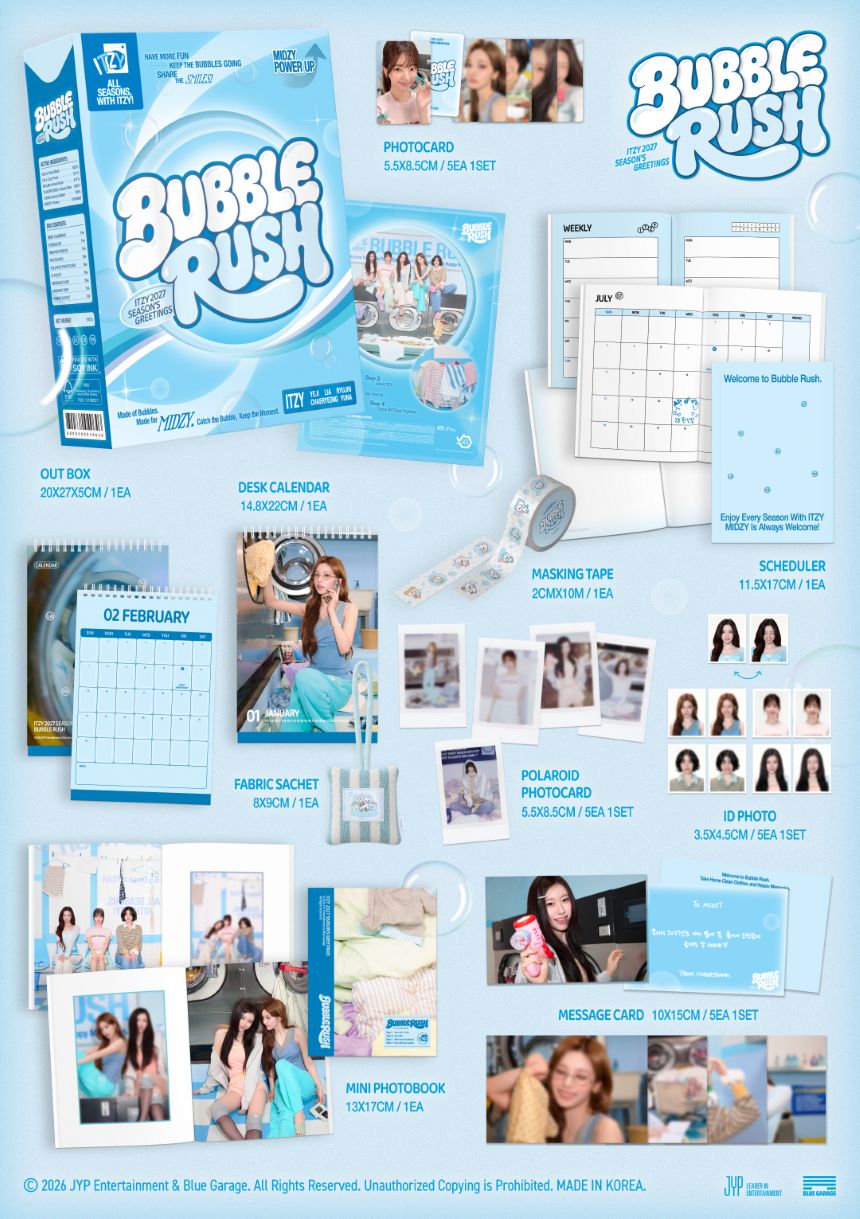 (Pre-Order) ITZY - 2027 - BUBBLE RUSH Season's Greetings
