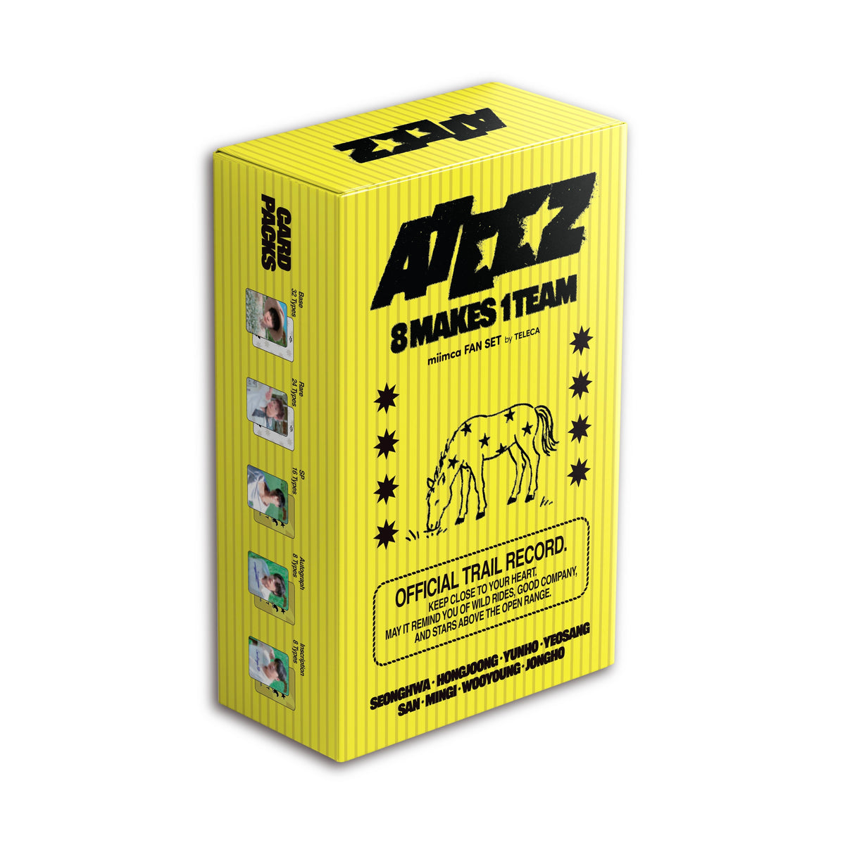 (Pre-Order) TELECA X MIIMCA - ATEEZ - Trading Card Fan Set Ver. 1