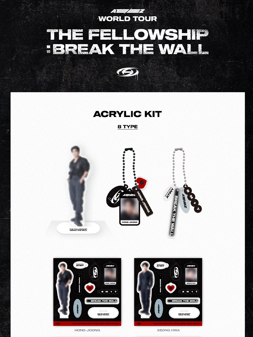 ATEEZ - THE FELLOWSHIP. : BREAK THE WALL - Acrylic Kit (HONGJOONG Ver.)