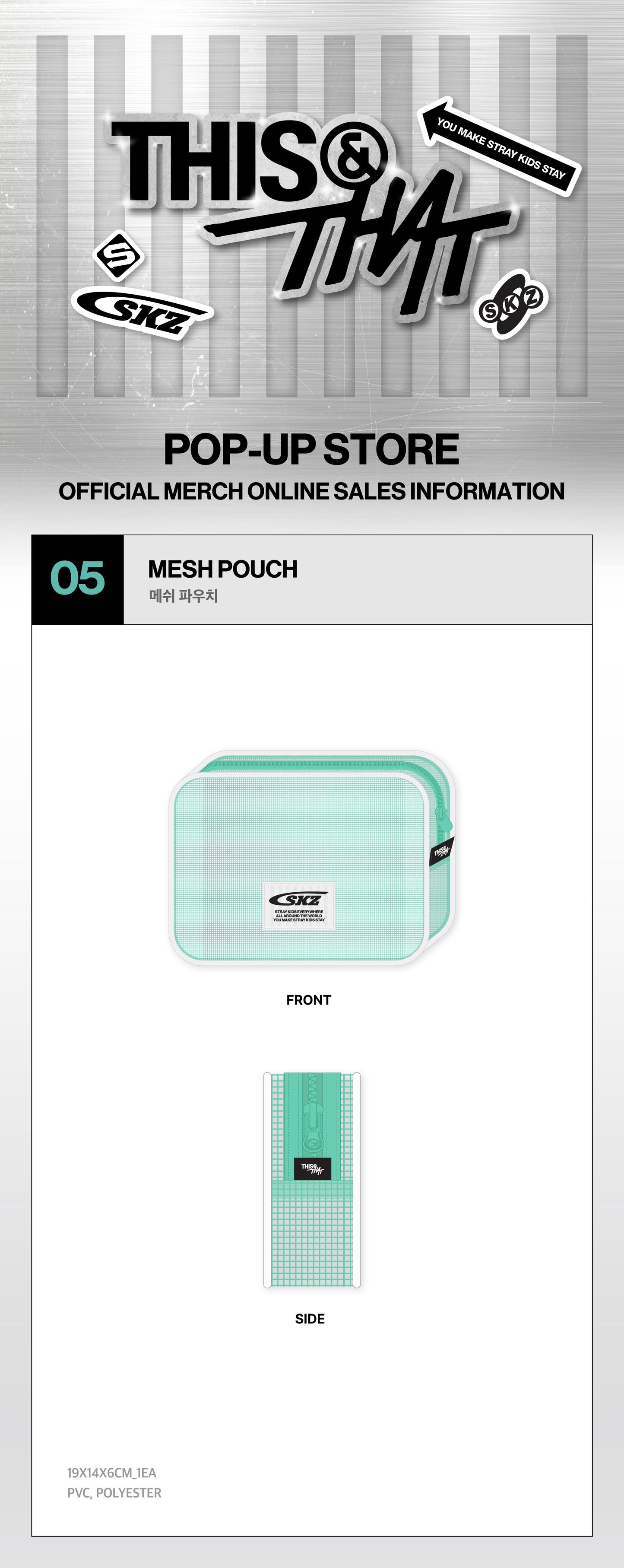 (Pre-Order) Stray Kids - THIS & THAT POP-UP STORE MD - Mesh Pouch