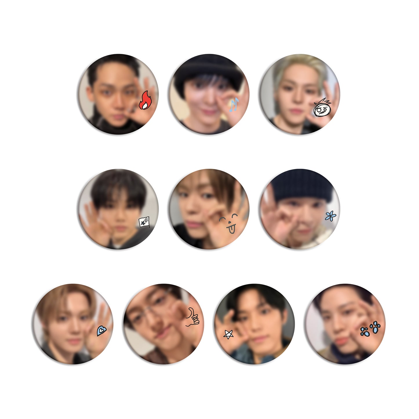 (Pre-Order) TREASURE - TREASURE ARCHIVE : TREASURE 6th ANNIVERSARY - Cushion Pin Button