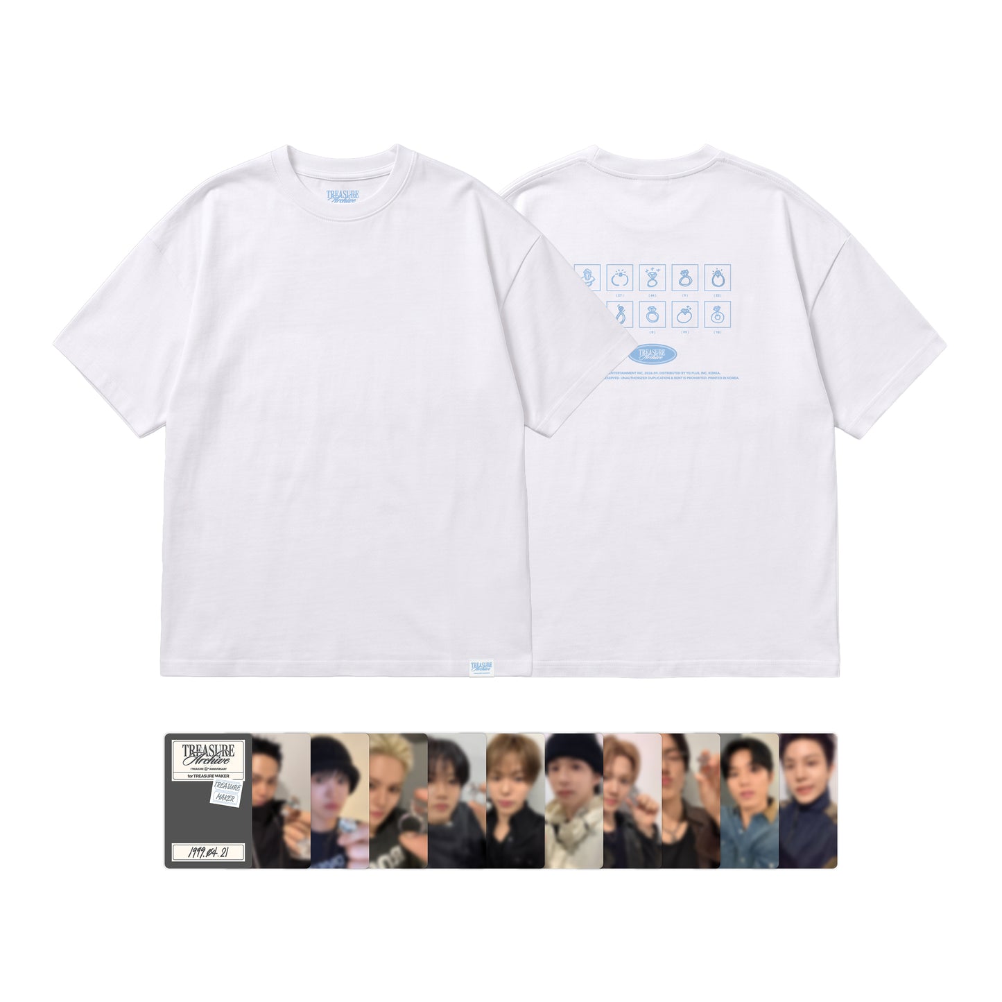 (Pre-Order + EXCLUSIVE PHOTOCARD) TREASURE - TREASURE ARCHIVE : TREASURE 6th ANNIVERSARY - Short Sleeve T-Shirt