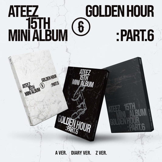(Pre-Order + POB) ATEEZ - GOLDEN HOUR : Part.6 - 15th Mini Album (Standard Ver.)