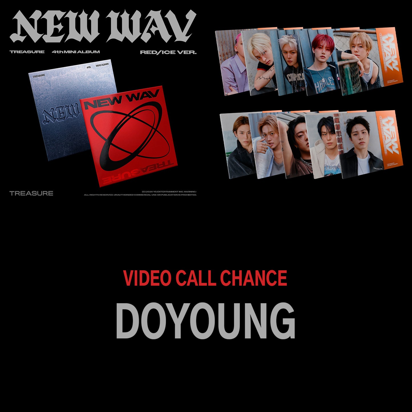 (DOYOUNG VIDEO CALL) TREASURE 4th MINI ALBUM [NEW WAV]