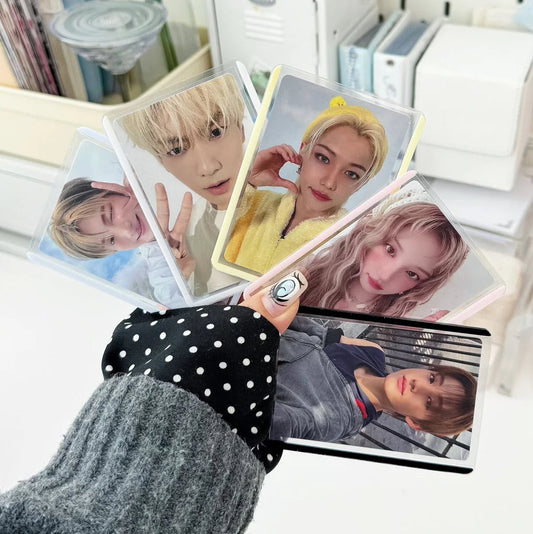 Mandu Deco - PVC-Free Premium Colored Frame Photocard Toploaders - Rainbow (25 Pack)
