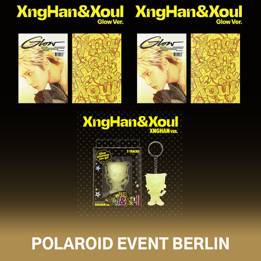 (POLAROID PACKAGE BERLIN // Pre-Order) XngHan&Xoul - Glow - 1st Mini Album (2x Glow Ver. + 1x XngHan Ver.)