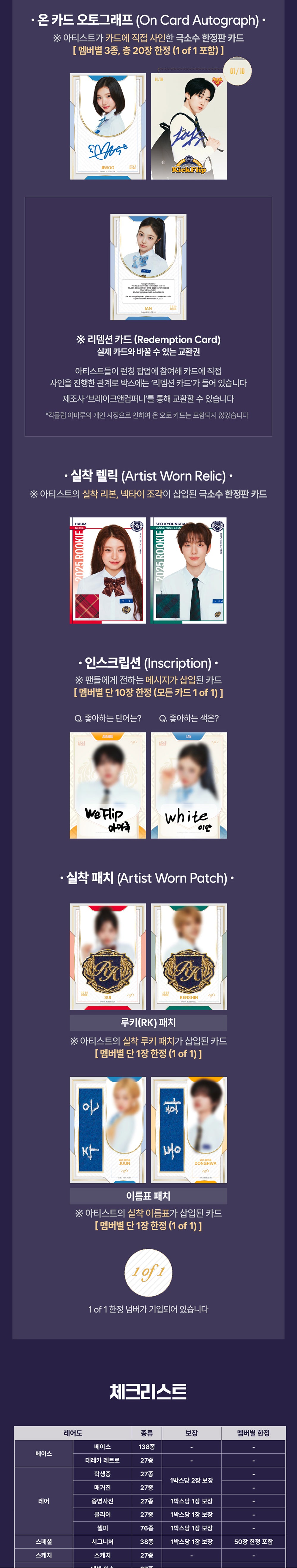 TELECA COLLECTION CARD - 2025 K-POP ROOKIE - Box