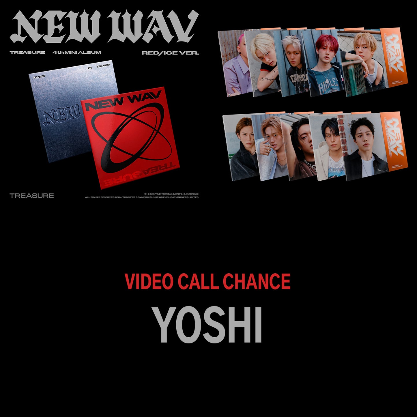 (YOSHI VIDEO CALL) TREASURE 4th MINI ALBUM [NEW WAV]