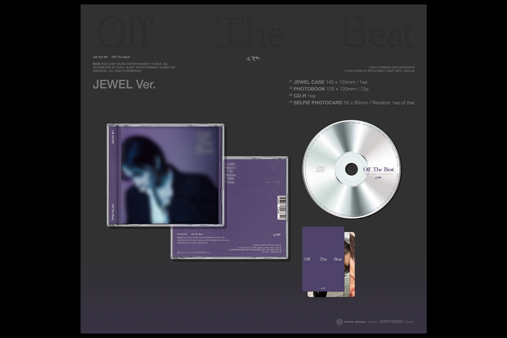 I.M (MONSTA X) - Off The Beat - 3rd EP Album (Jewel Ver.)